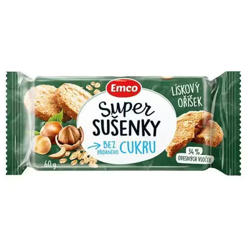 Emco Super sušienky lieskový oriešok 60g