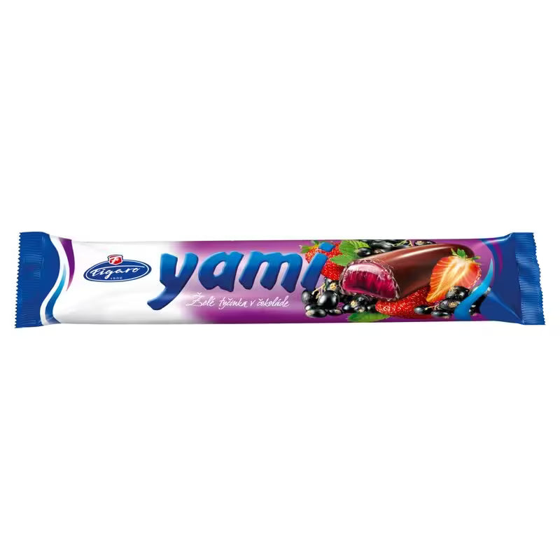 Yami Želé tyčinka č. ríbezľa a jahoda, Figaro 25 g