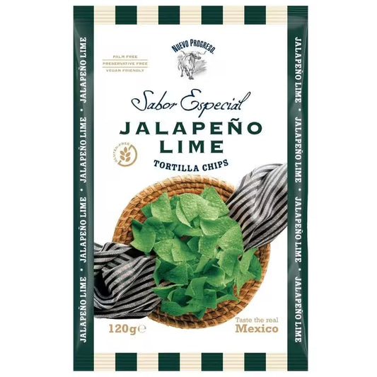 Tortilla Chips Jalapeno Lime Nuevo Progreso 120g