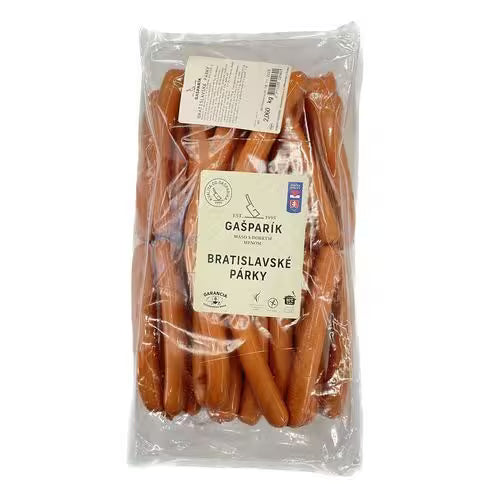 Párky Bratislavské cca 2kg Gašparík VÝPREDAJ