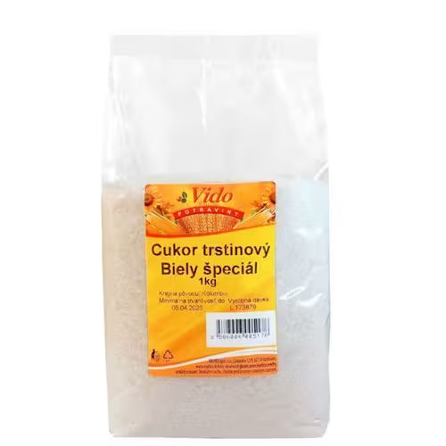 Cukor trstinový biely Špeciál 1kg Vido