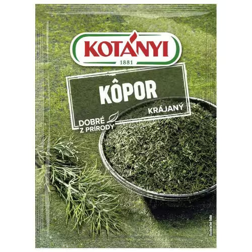 Korenie Kôpor sušený drvený 11g Kotányi