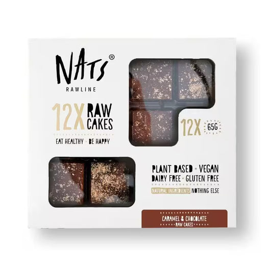 Mrazený Raw Dezert Karamel & Čokoláda 12x65g Nats