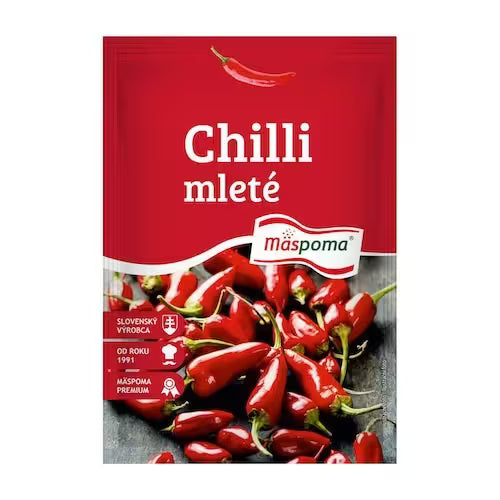 Korenie Chilli papričky mleté 20g Mäspoma