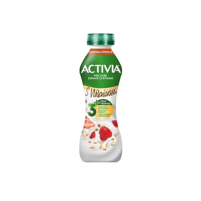 Activia jogurtový nápoj Jahoda/cereálie 270g Danone