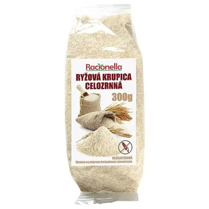 Ryžová krupica celozrnná 300g Racionella