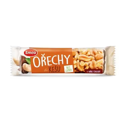 Tyčinka Orechy & kešu 35g Emco
