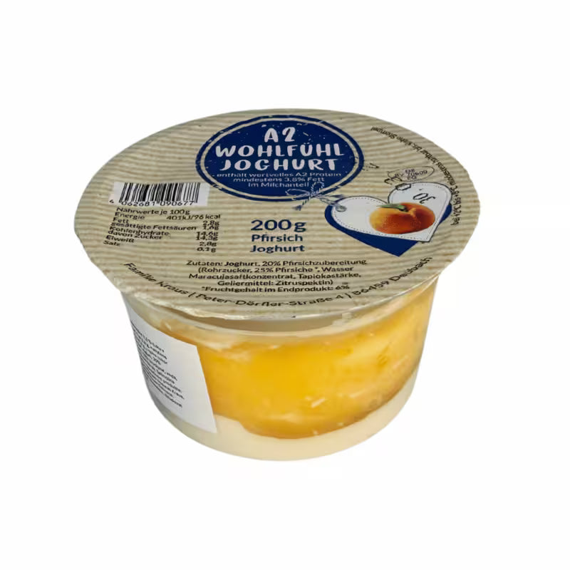 Jogurt broskyňový 200g A2