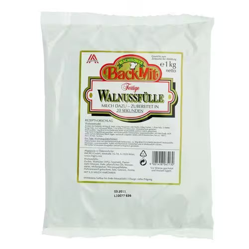 NÁPLŇ vlašské orechy BACKMIT 1kg