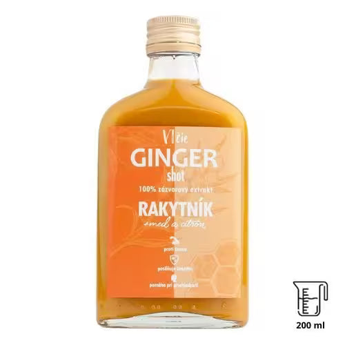 Ginger shot Rakytník & Med 200ml Vlčie