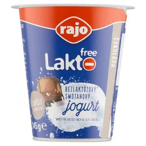 Jogurt Lakto Free čokoláda 145g Rajo