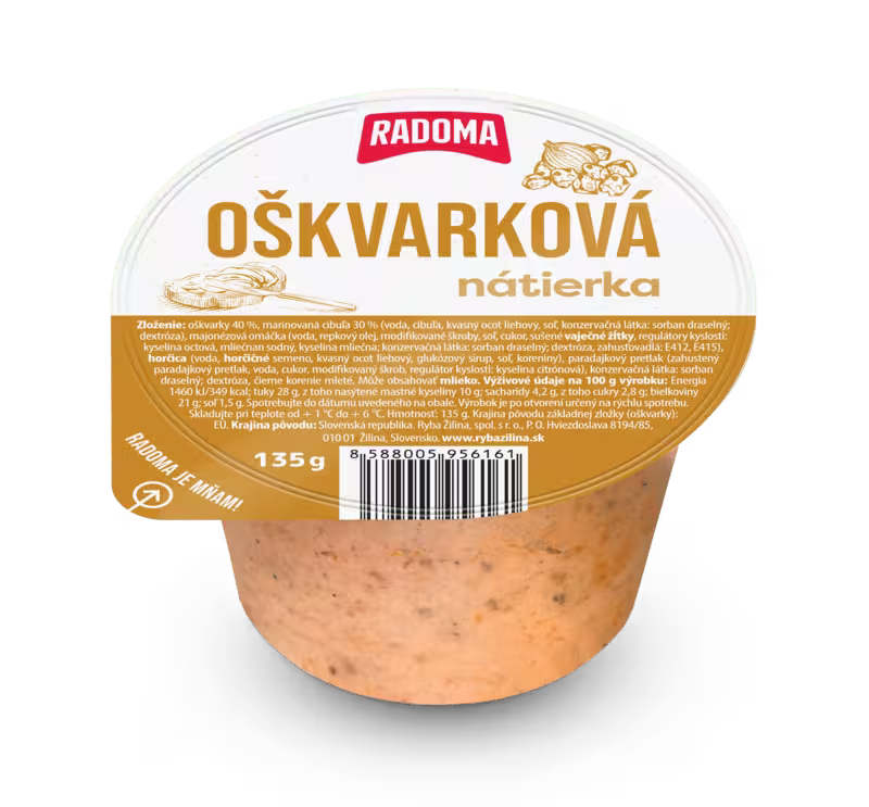 Nátierka oškvarková 135g PRETO Radoma