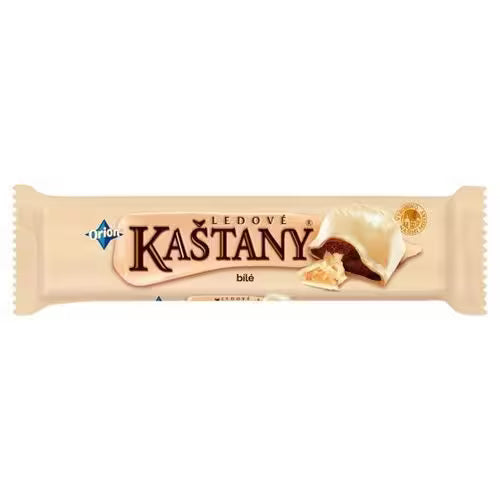 Ledové Kaštany v bielej čokoláde 45g Orion