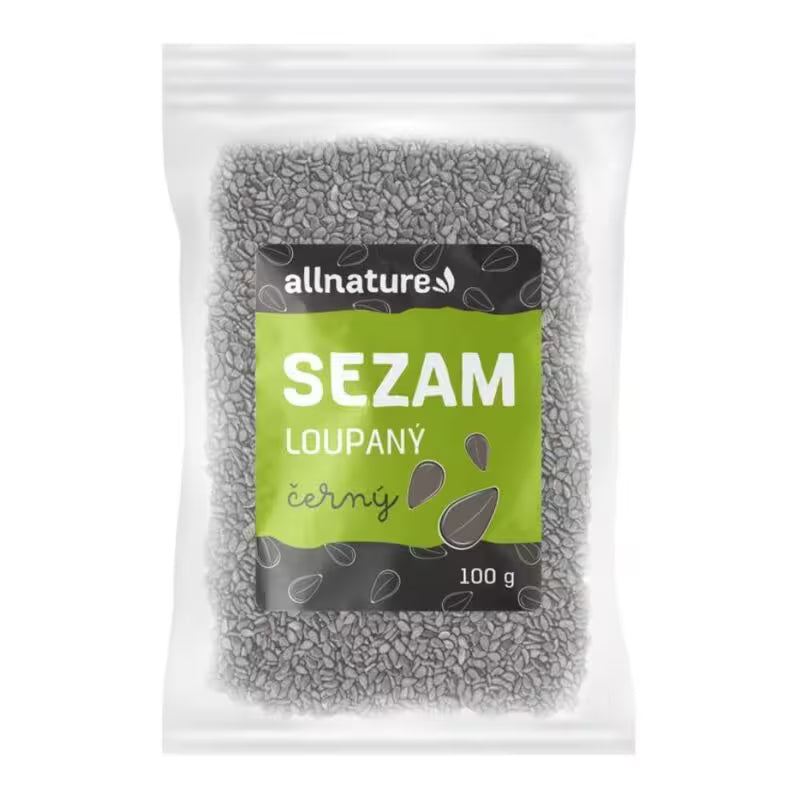 Sezamové semienka čierne 100g Allnature