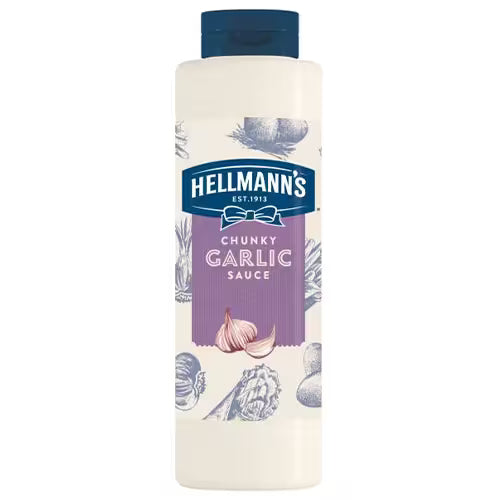 Dressing Cesnakový One Hand Bottle 860g Hellmann's
