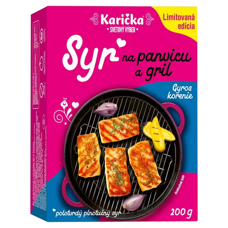 Syr na panvicu & gril typu Halloumi Gyros korenie 200g Karička
