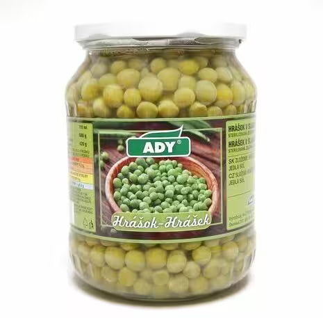 Hrášok v slanom náleve 720ml (680g) Ady