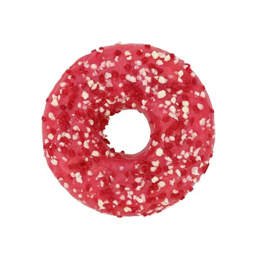 Donut s jahodovou náplňou a bielou čokoládou 71g