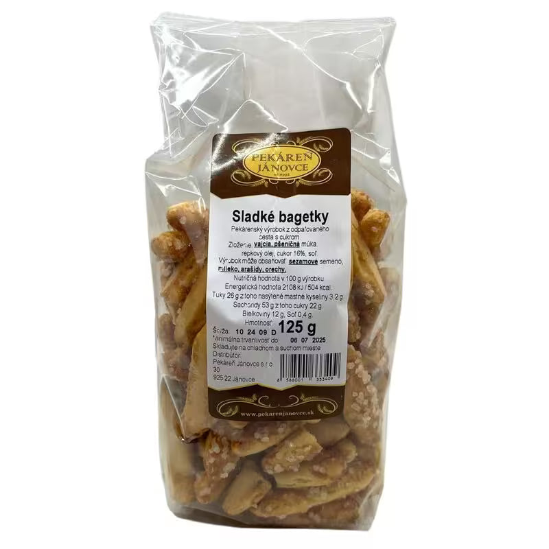 Bagetky sladké 125g Pekáreň Jánovce