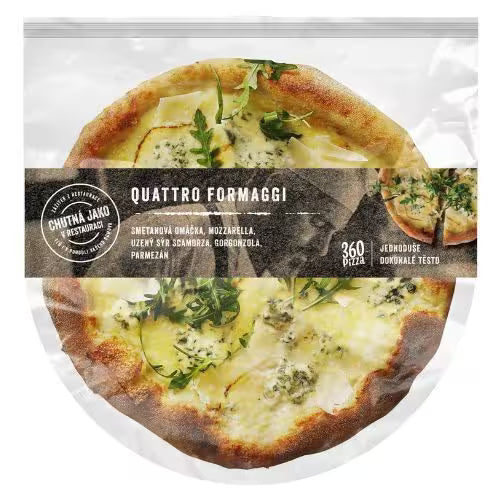 Mrazená Pizza Quattro Formaggi 29cm 450g Crocodille