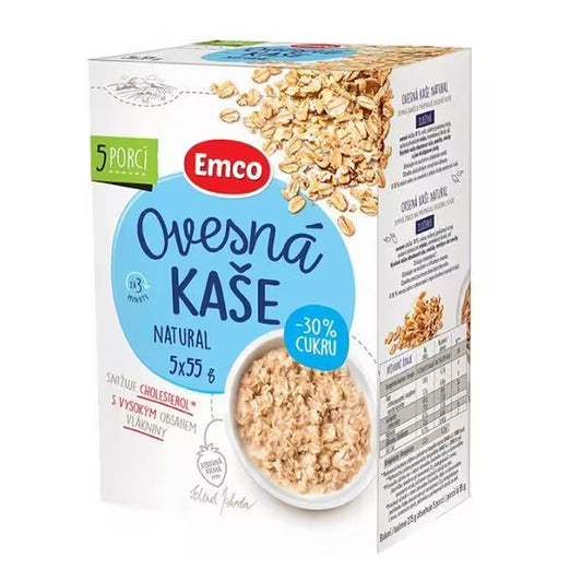 Ovsená kaša natural 5x55g Emco
