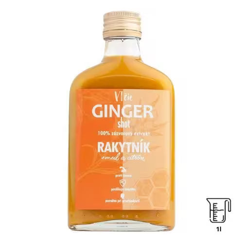 Ginger shot Rakytník & Med 1l Vlčie