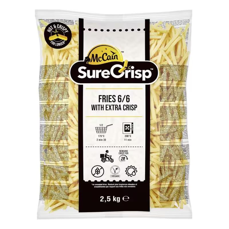Mrazené Hranolky Surecrisp 6/6 2,5kg McCain