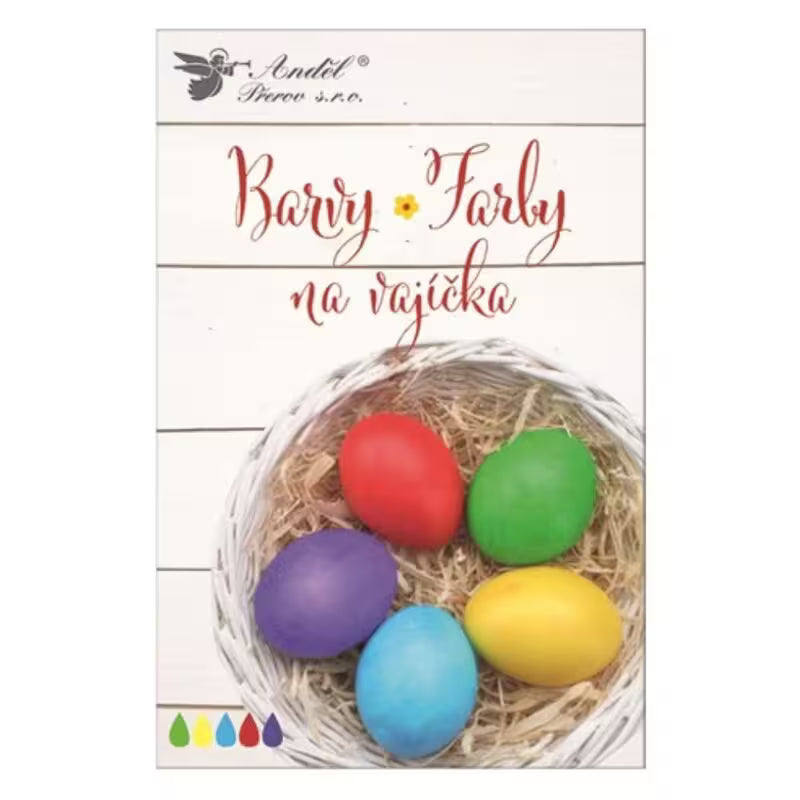 Farby na vajíčka tablety za studena, 5ks