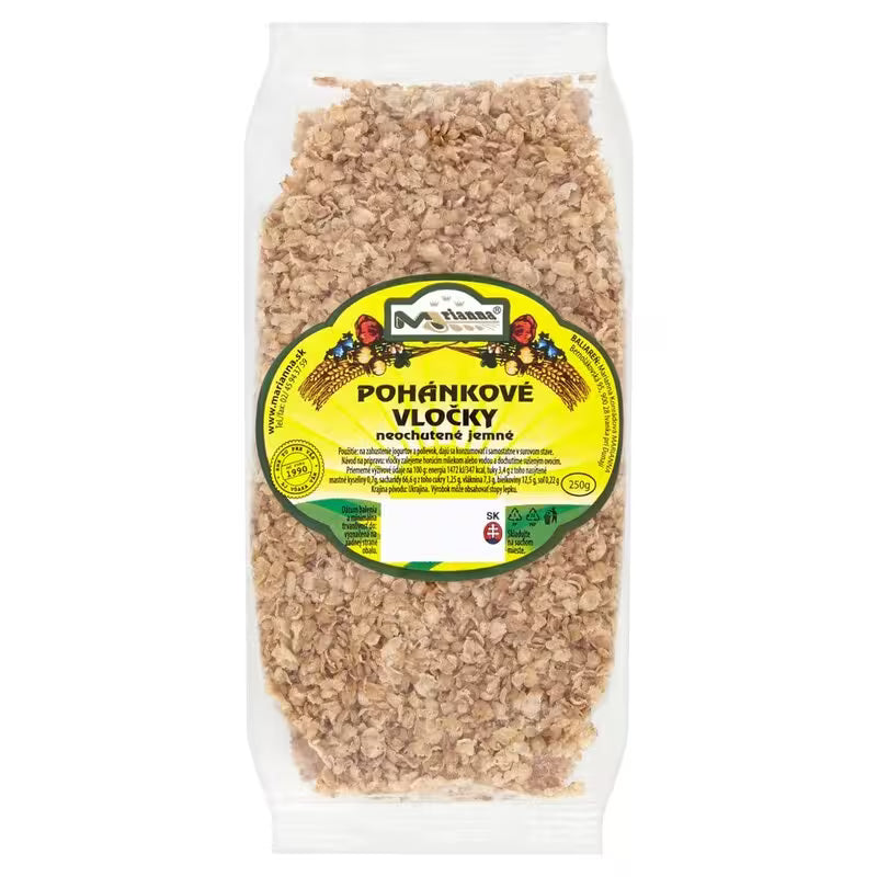 Pohánkové vločky neochutené jemné 250g  Marianna