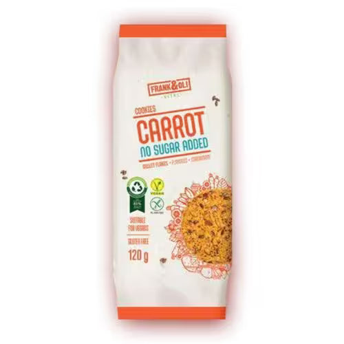 Frank&Oli Carrot sušienky mrkva & ľan 120g