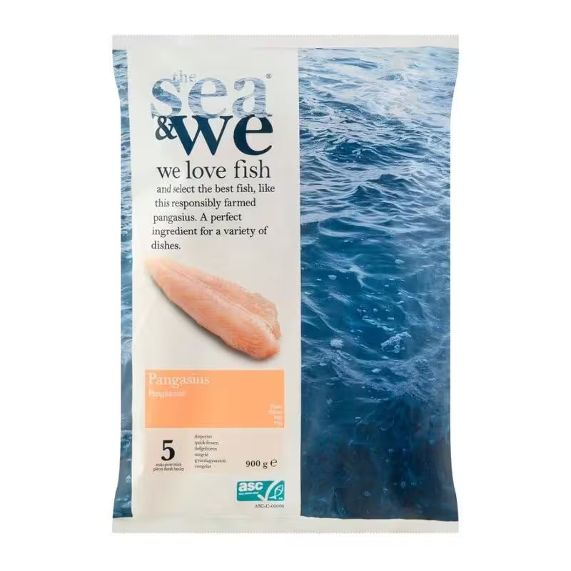 Mrazený Pangasius filety 900g Sea&We