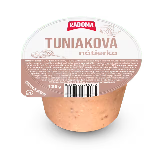 Nátierka Tuniaková 135g PRETO Radoma