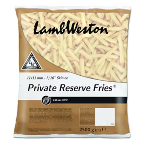 Mrazené Hranolky so šupkou Private Res. (F07) 2,5kg LW