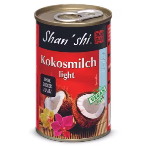 Mlieko kokosové light 165ml Shan'shi