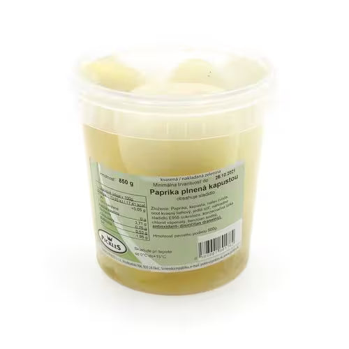 Paprika plnená kapustou vedierko 850g Pickles