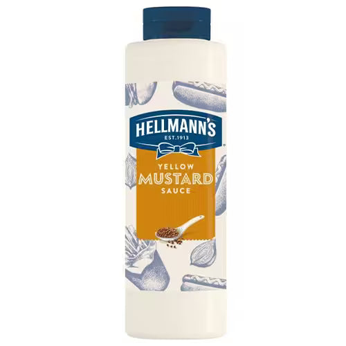 Horčica One Hand Bottles 880g Hellmann's