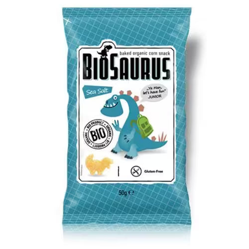 Chrumky pre deti kukuričné slané 50g Biosaurus