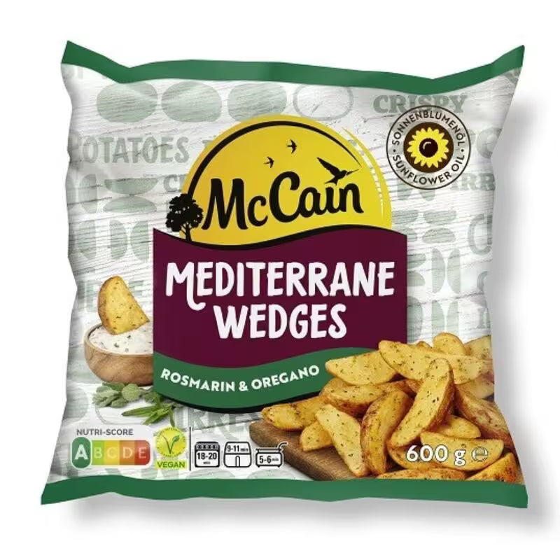 Mrazené Zemiaky americké Mediterrane 600g McCain