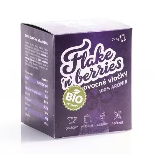 Bobule Flake'n berries vločky Arónia 7x8g
