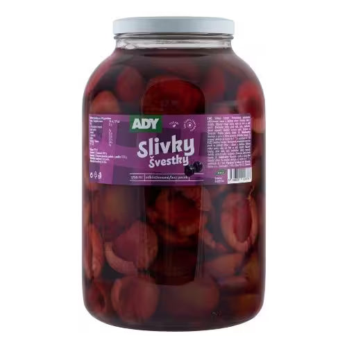 Kompót Slivky polené 3720ml (3600g) Ady
