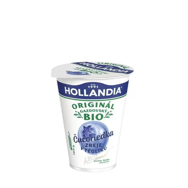 Jogurt BIO Gazdovský čučoriedka 180g Hollandia VÝPREDAJ