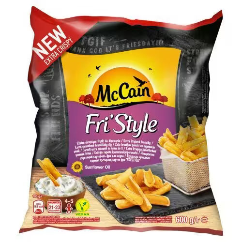 Mrazené Hranolky U-Fries Fri'Style 600g McCain