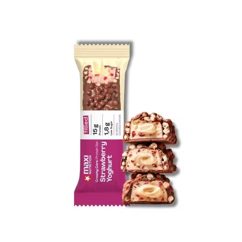 Tyčinka Protein Creamy Core Jahoda a Jogurt 45g Maxi Nutrition