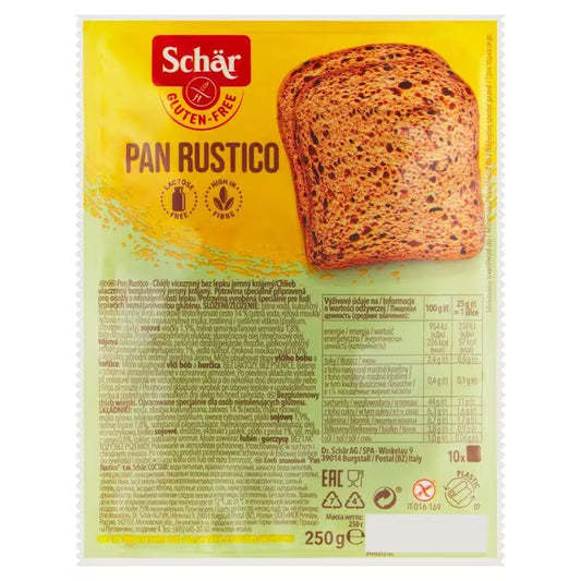 Chlieb Pan Rustico bezgluténový 250g Schär