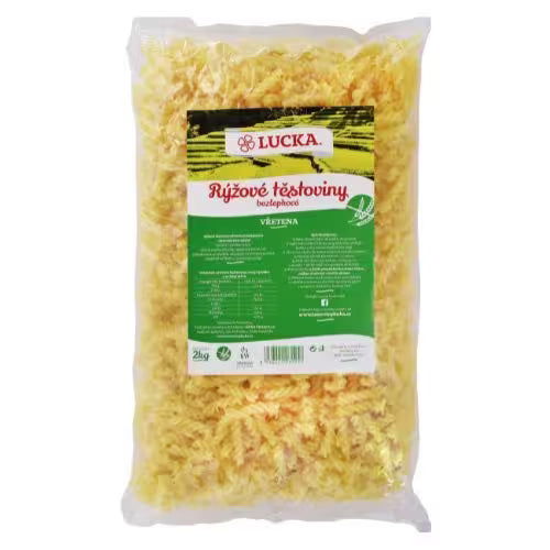 Ryžové cestoviny Fusilli (Vretená) 2kg Lucka