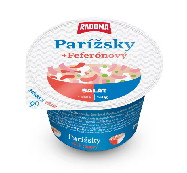 Šalát Parížsky + Feferónový 140g PRETO Žilina