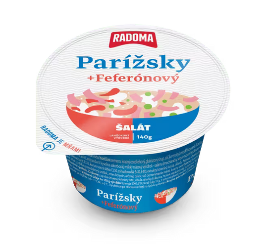 Šalát Parížsky + Feferónový 140g PRETO Žilina