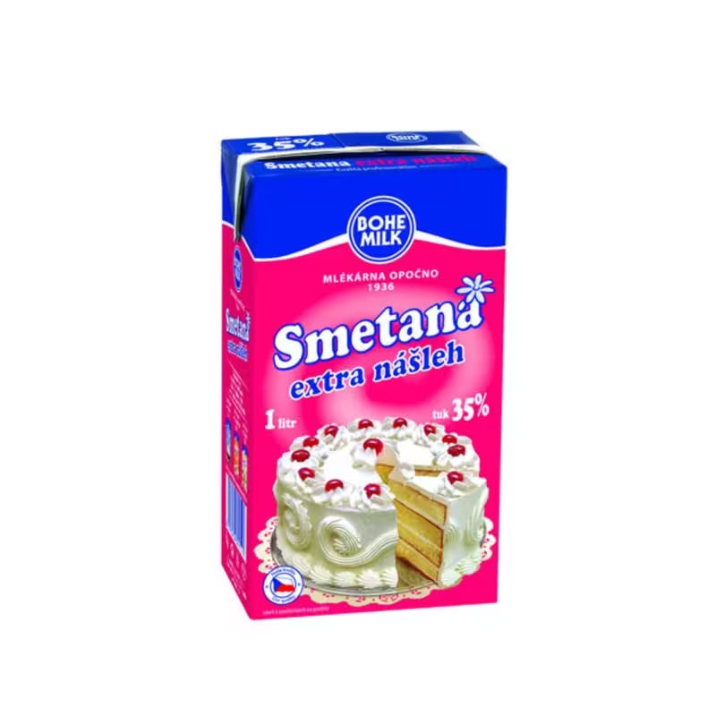 Smotana extra nášľah 35% 1l Bohemilk