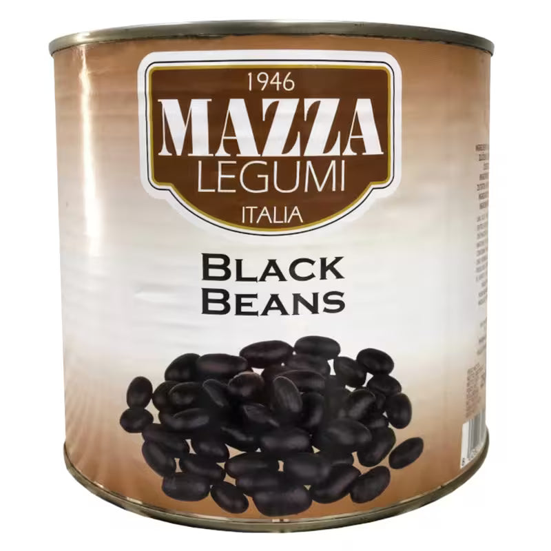 Fazuľa čierna sterilizovaná 2500g Mazza