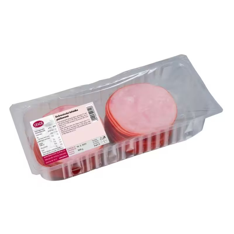 Šunka Debrecínska plátkovaná 500g LE&CO